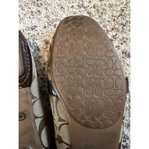 Coach Fortunata Women's Sz 8M Driving Loafers Signature C Slip On - Picture 8 of 9